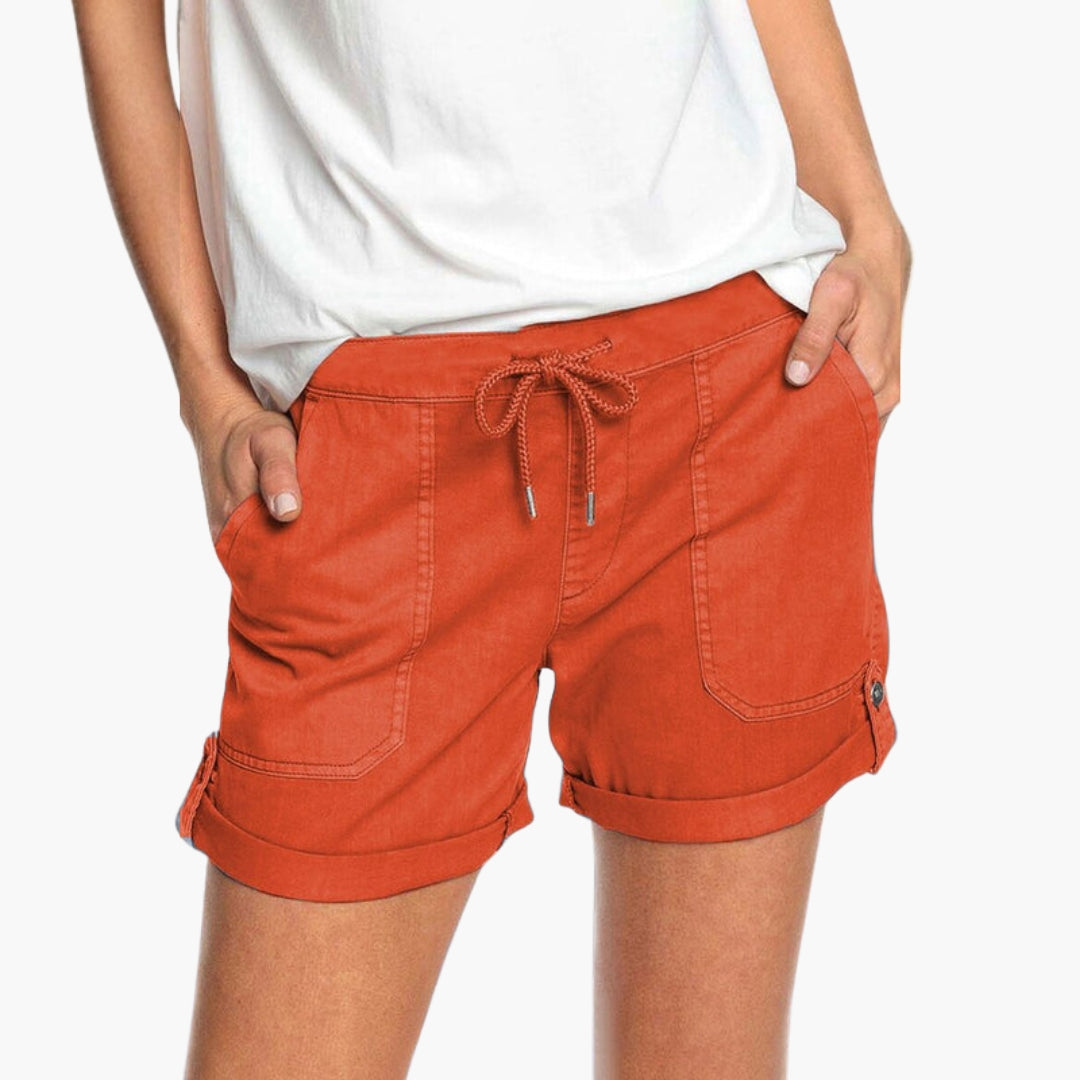 Short para mujer con dobladillo vuelto