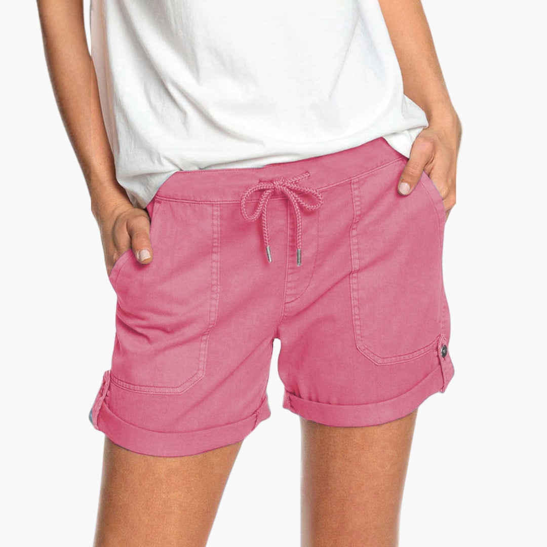 Short para mujer con dobladillo vuelto