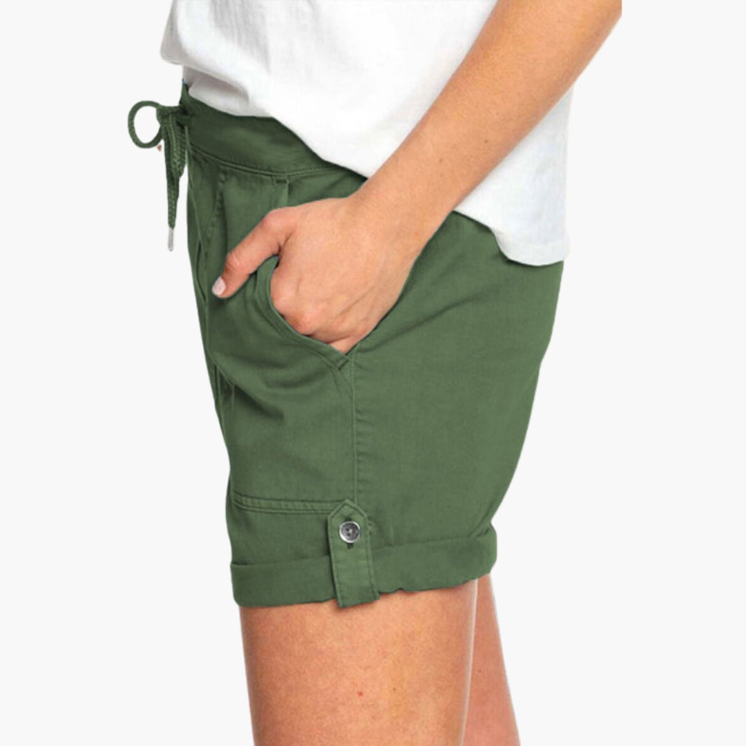 Short para mujer con dobladillo vuelto