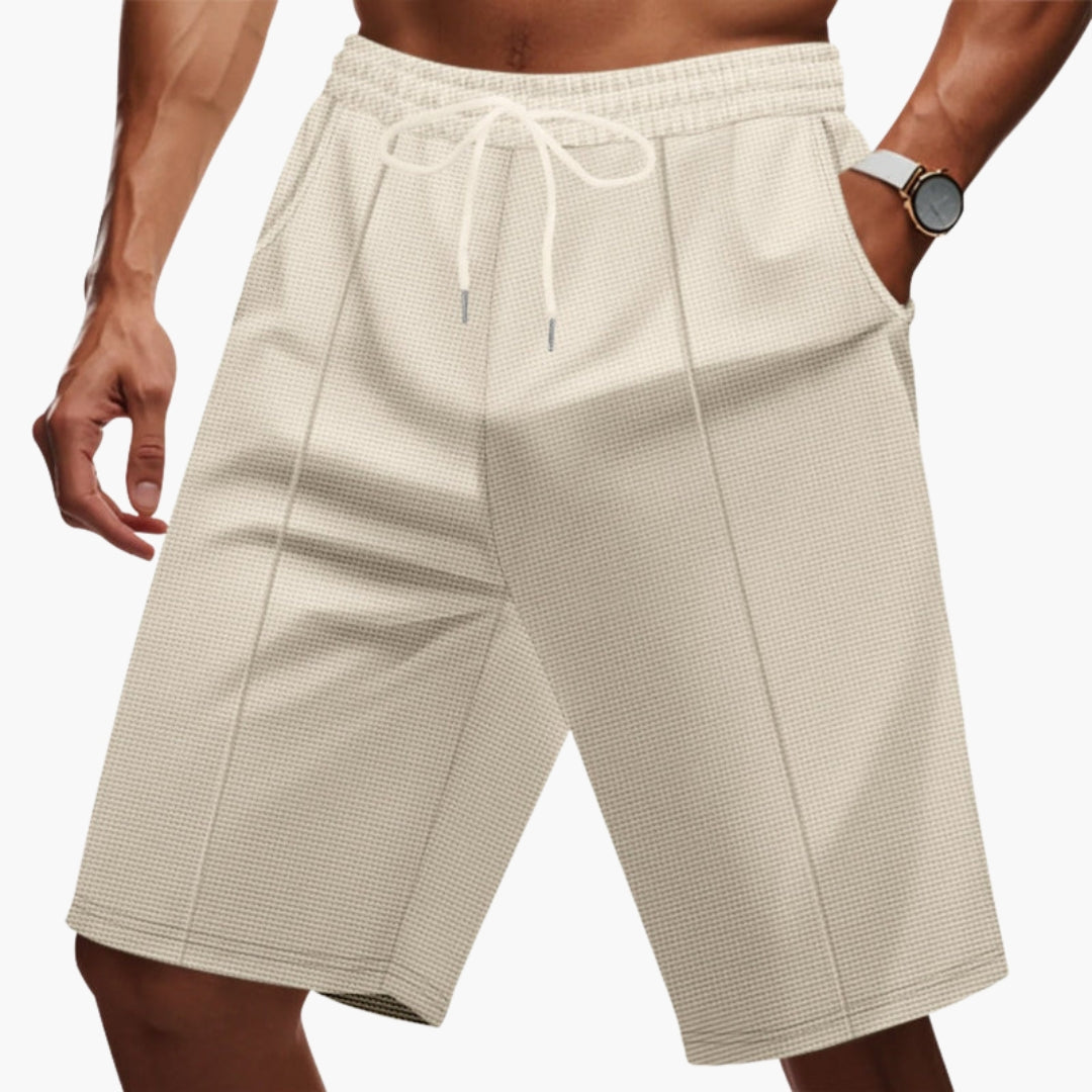 Short Homme avec Jambe Droite et Taille Élastique