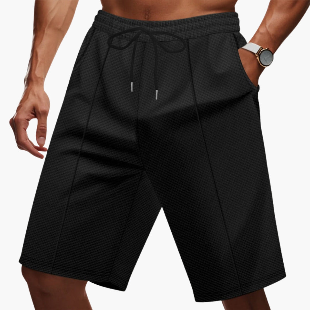 Short Homme avec Jambe Droite et Taille Élastique
