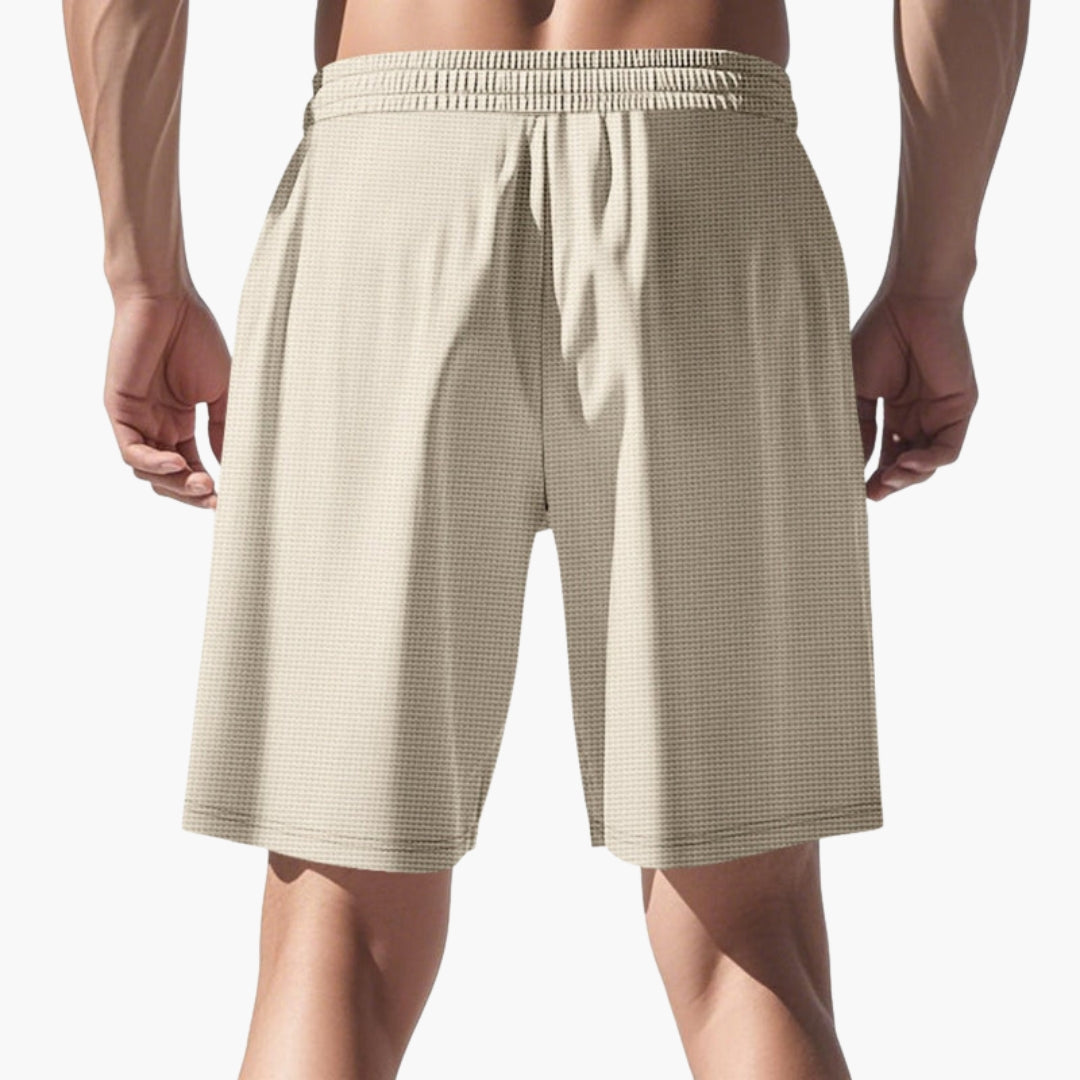 Short Homme avec Jambe Droite et Taille Élastique