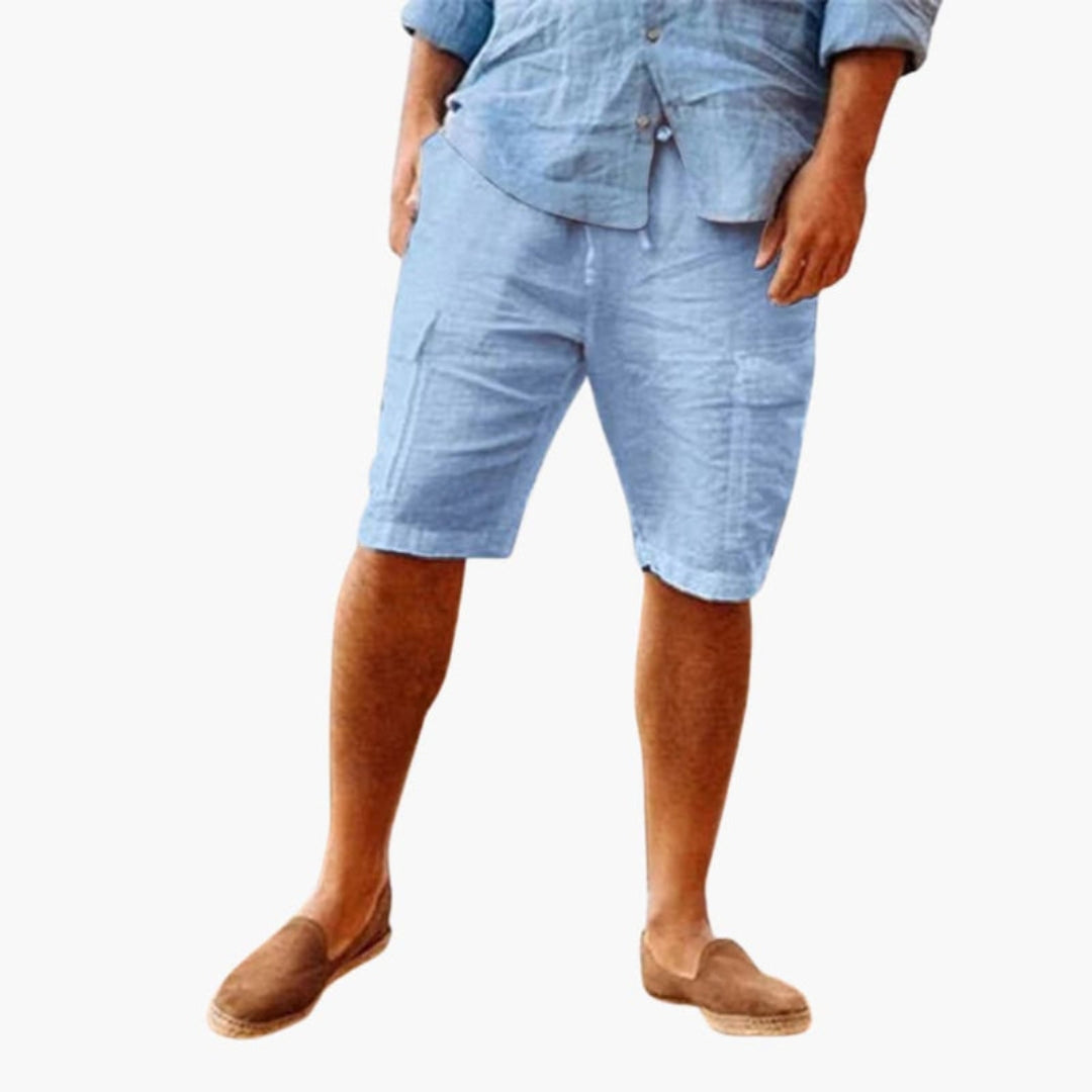 Kort herreshorts med sidelommer