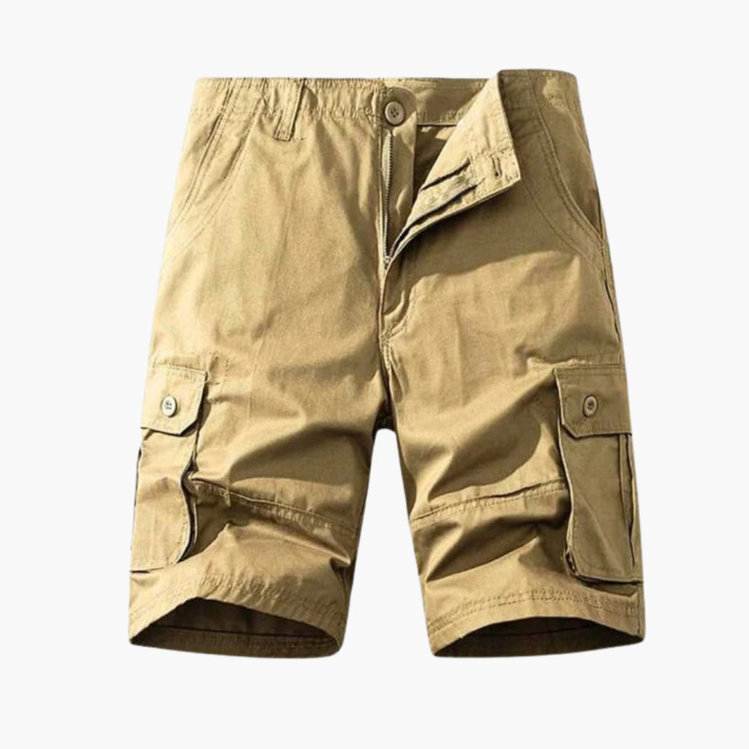 Short cargo homme a fermeture bouton