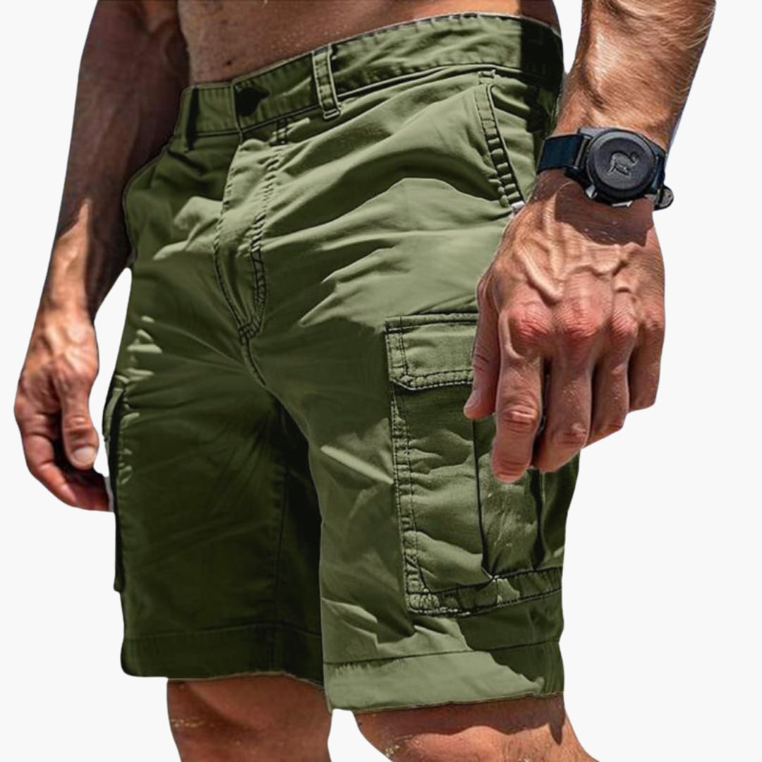 Short cargo homme a fermeture boutonnée