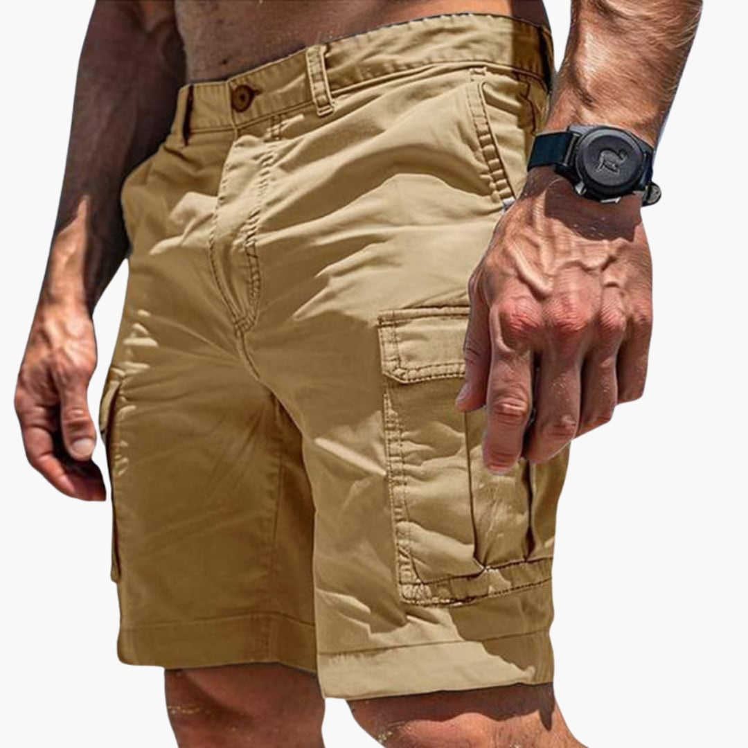 Short cargo homme a fermeture boutonnée