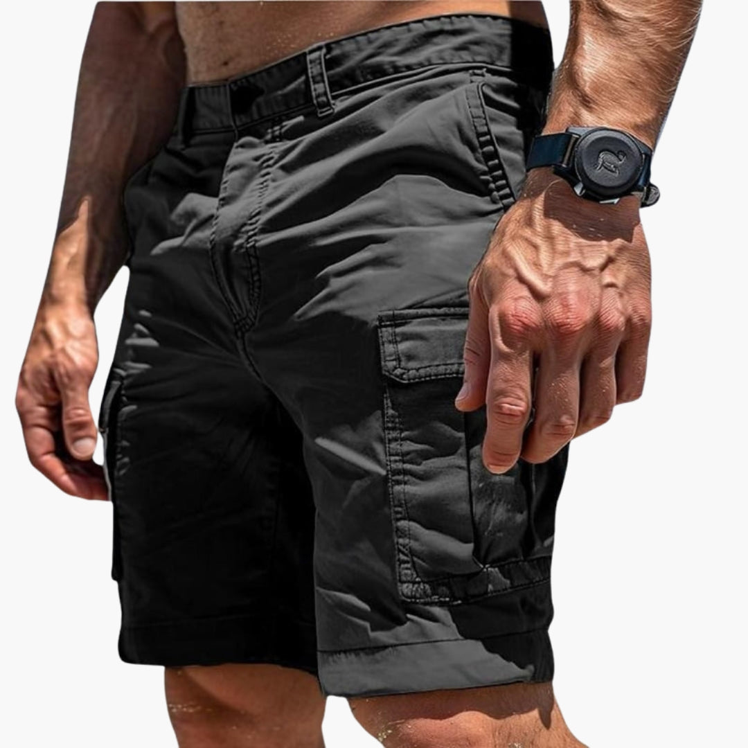 Short cargo homme a fermeture boutonnée