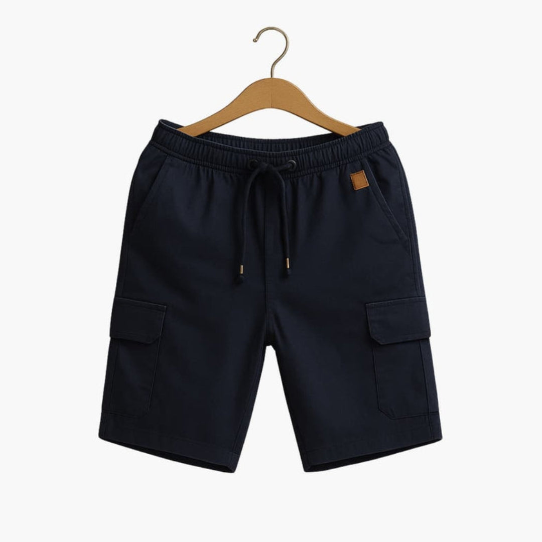 Pantaloncini cargo da uomo con tasca a patta