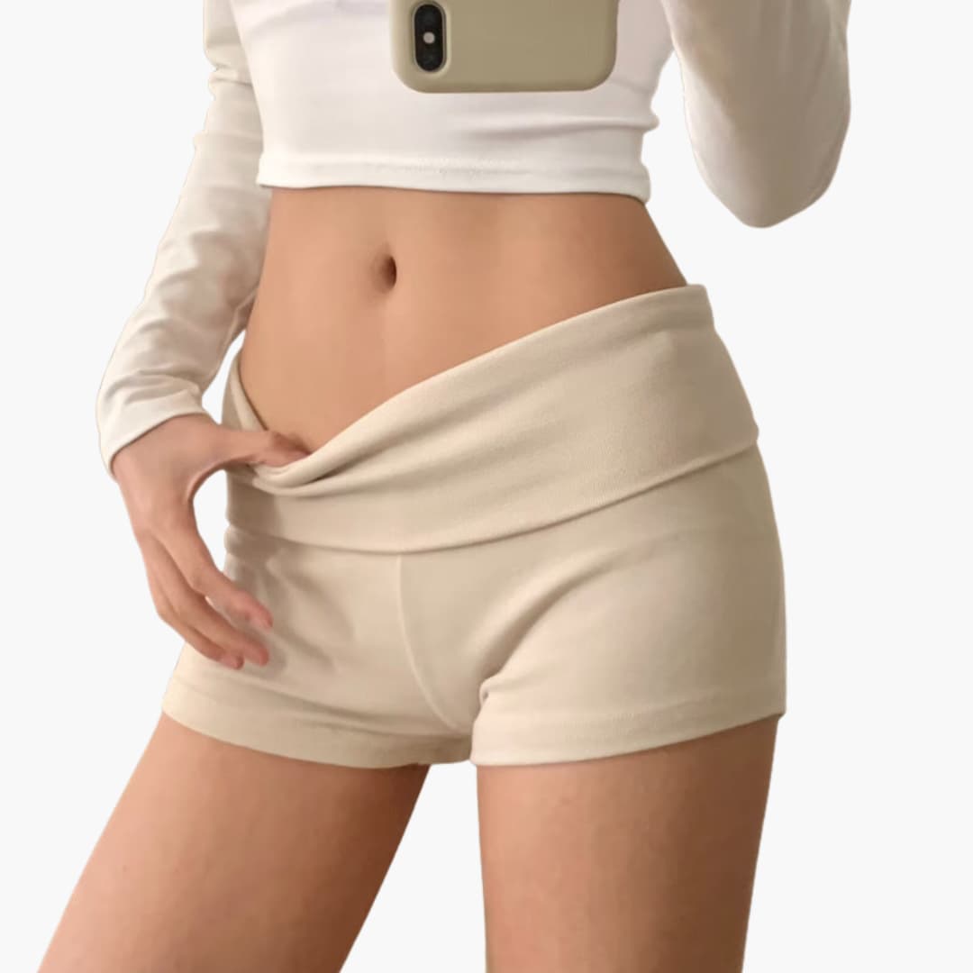 Short sportivo da donna con vita alta