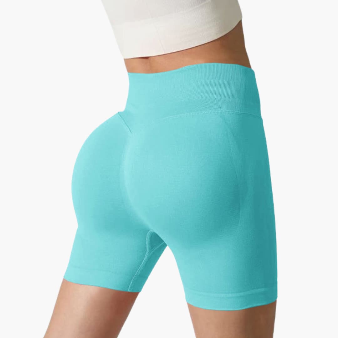 Short sportivo da donna a vita alta con taglio aderente