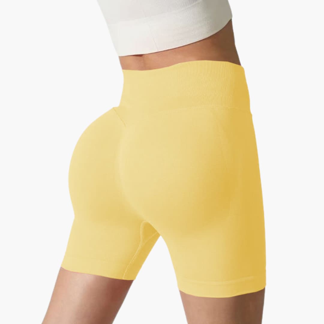 Short sportivo da donna a vita alta con taglio aderente