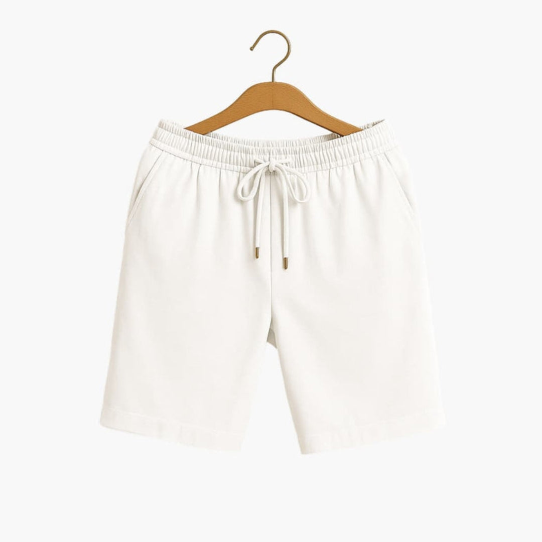Pantaloncini uomo a vita con tasche laterali e superficie liscia