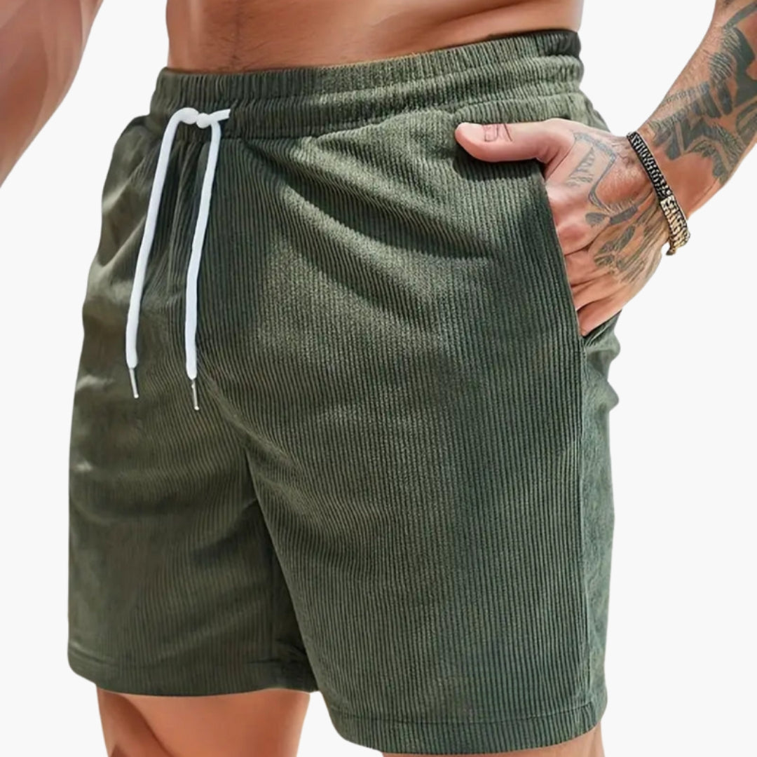 Pantaloncini uomo con coulisse e tasche laterali