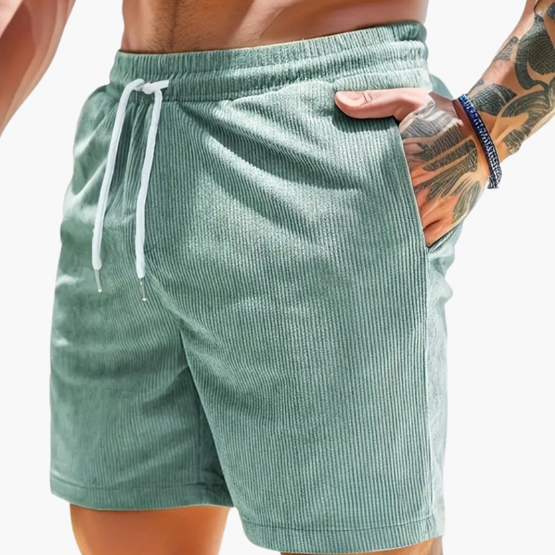 Pantaloncini uomo con coulisse e tasche laterali