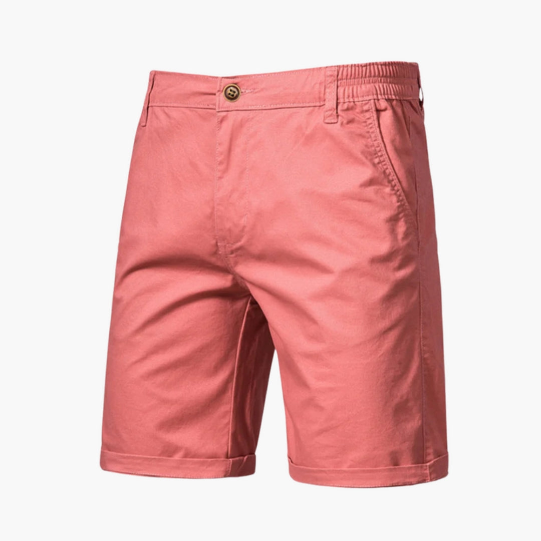 Men's shorts with button closure and side pockets