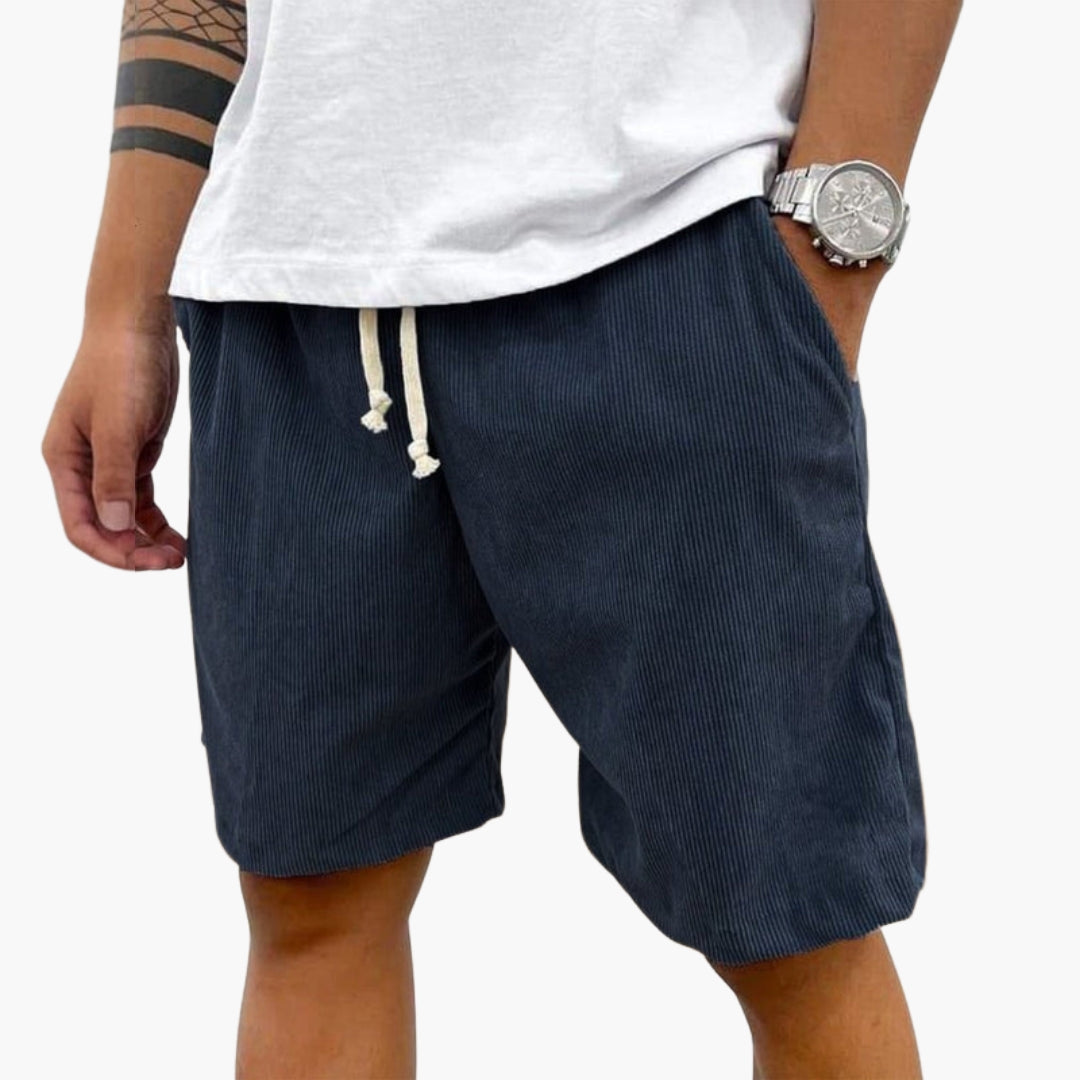Short homme avec taille à cordon de serrage