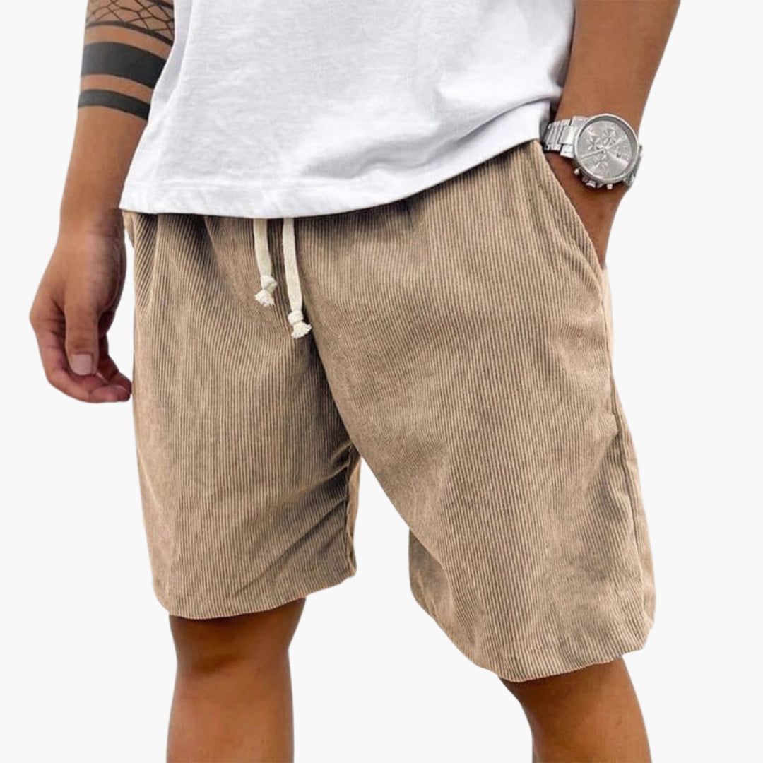 Short homme avec taille à cordon de serrage
