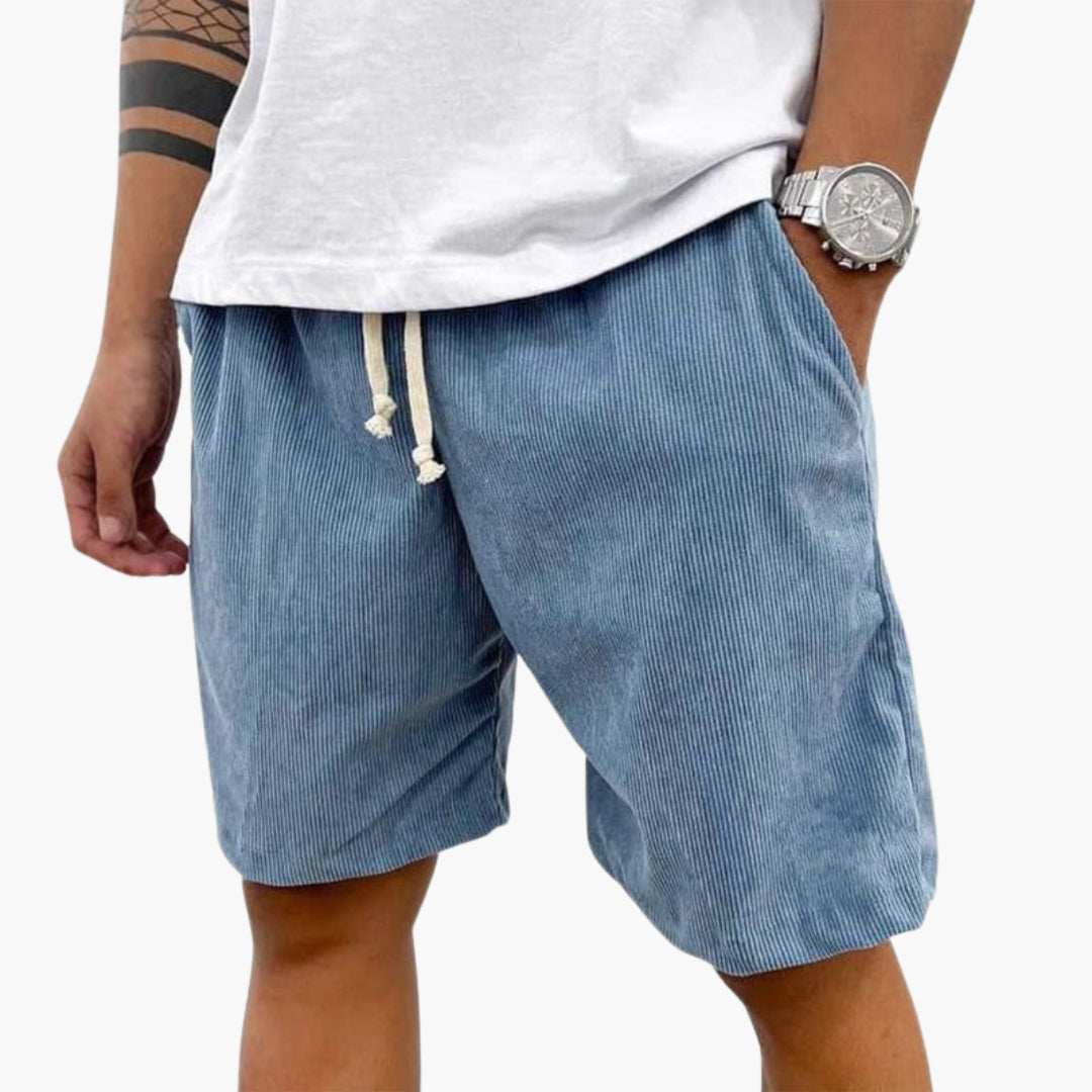 Short homme avec taille à cordon de serrage