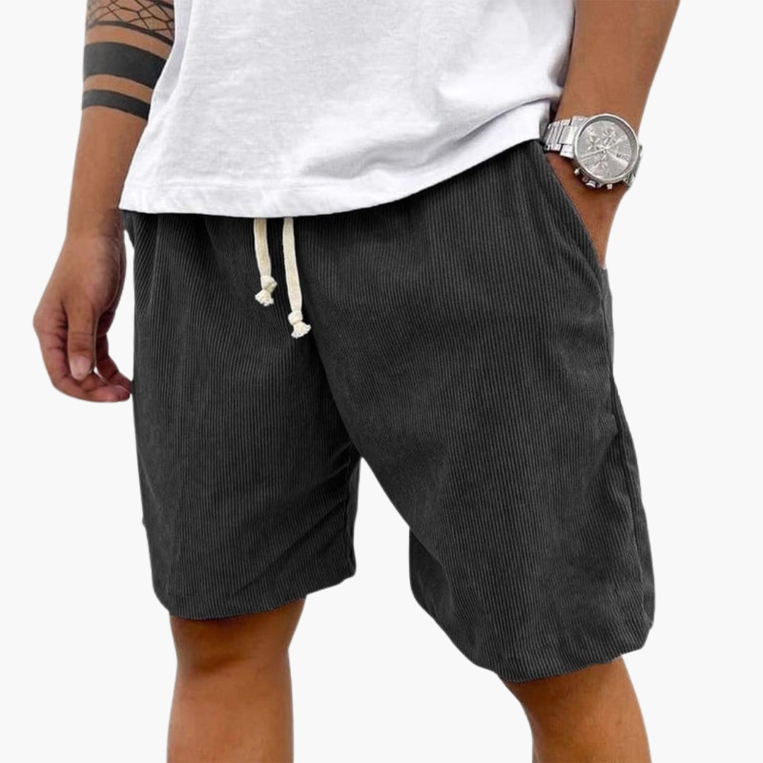 Short homme avec taille à cordon de serrage
