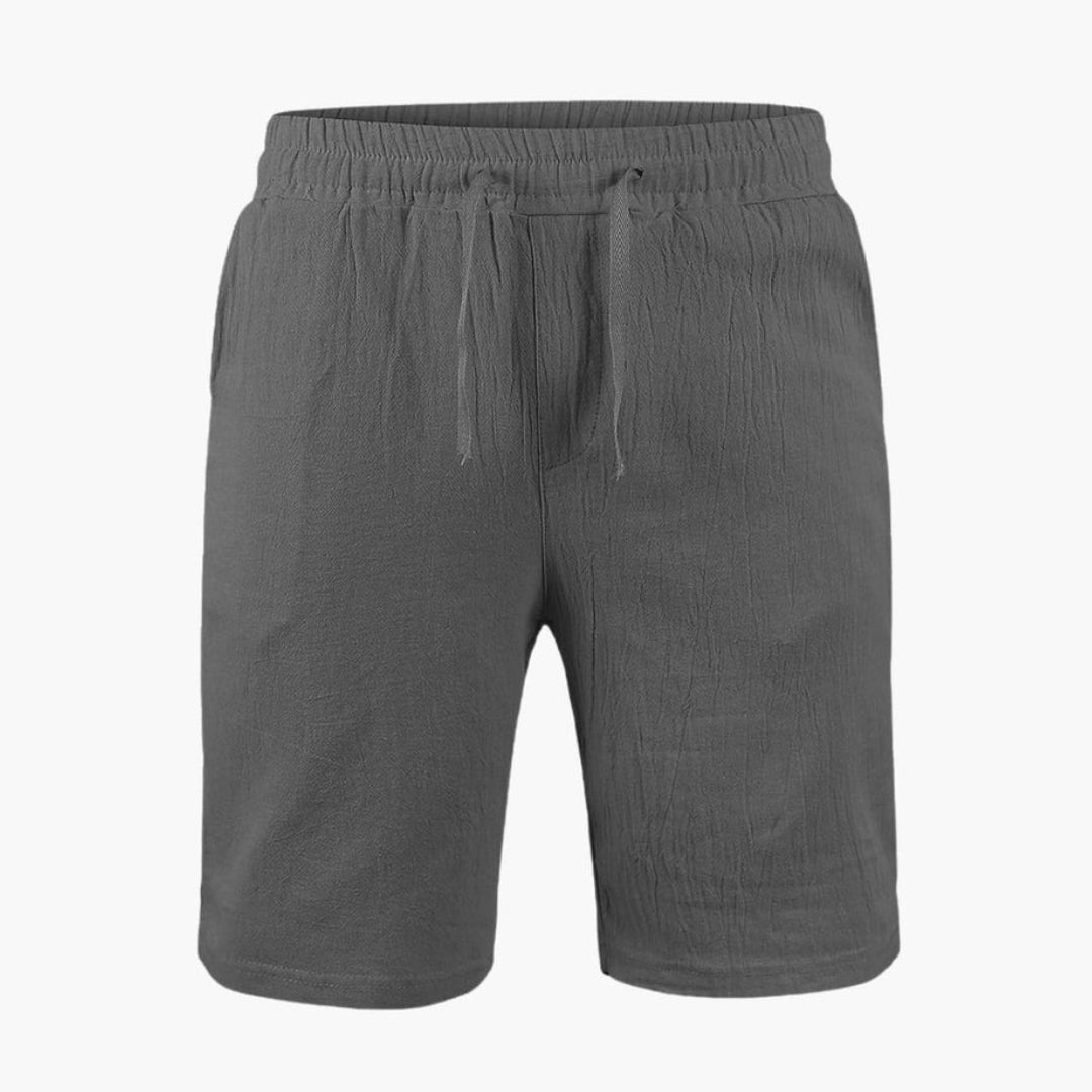 Short homme avec taille à cordon et surface texturée