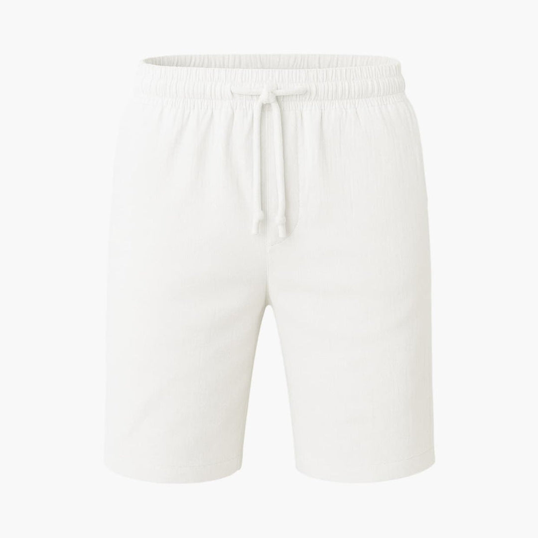 Short homme avec taille à cordon et surface texturée