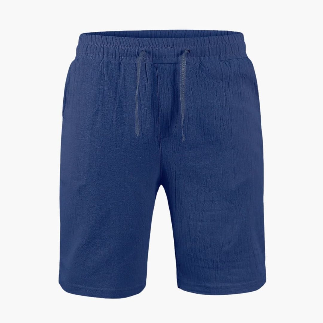 Short homme avec taille à cordon et surface texturée