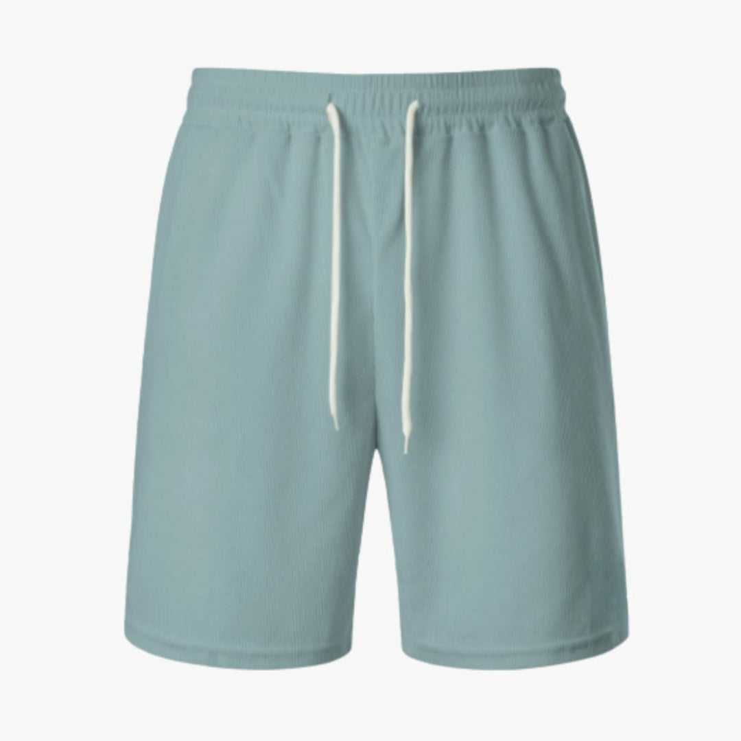 Pantaloncini da uomo in velluto a coste con superficie rigata