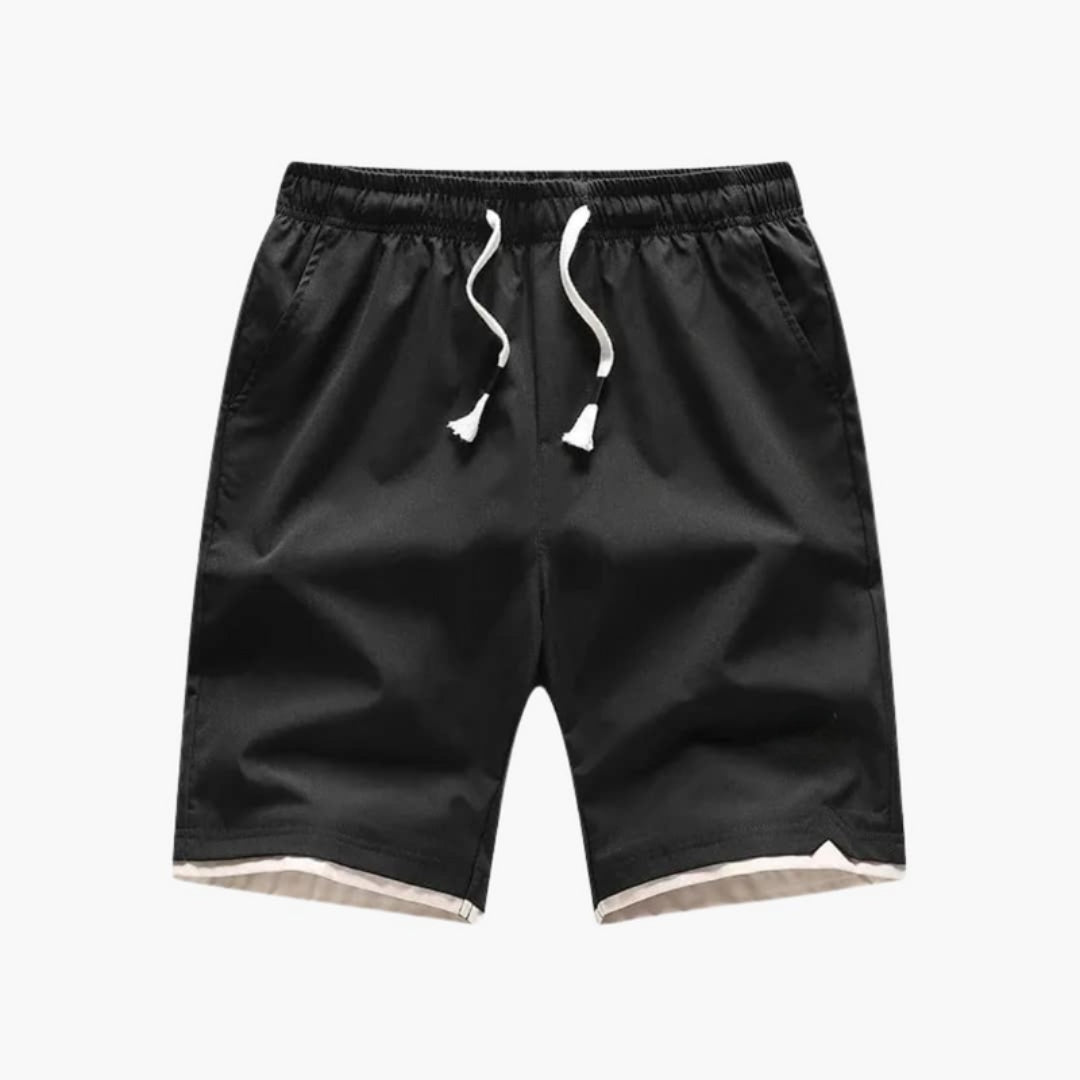 Short jogger homme avec taille à cordon
