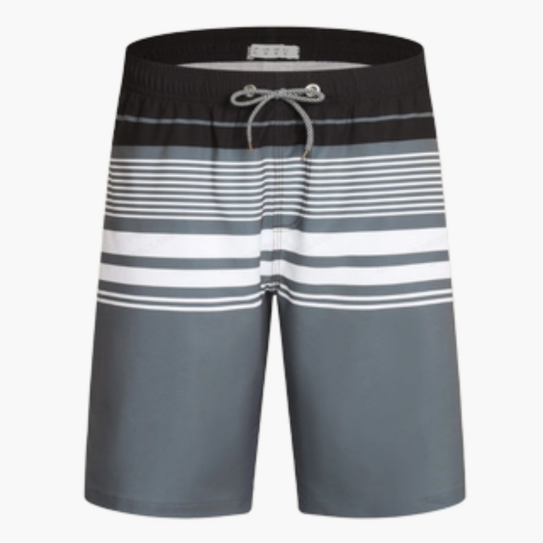 Men's swim trunks with elastic waistband