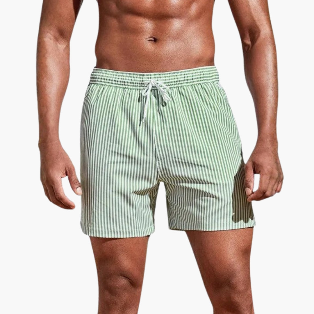 Men's surfing shorts with drawstring waist