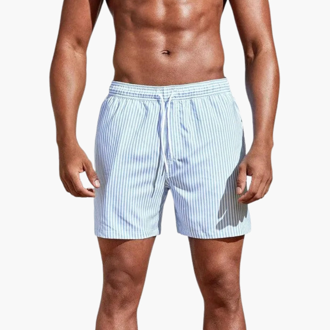 Men's surfing shorts with drawstring waist