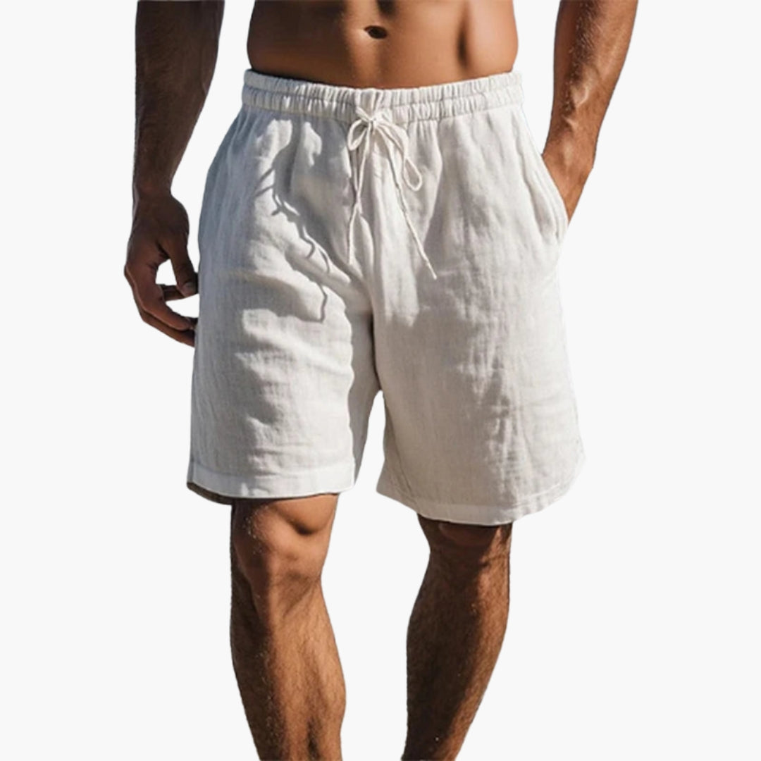 Pantaloncini da uomo con vita a coulisse e tasche laterali