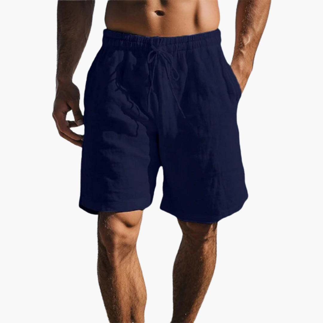 Pantaloncini da uomo con vita a coulisse e tasche laterali