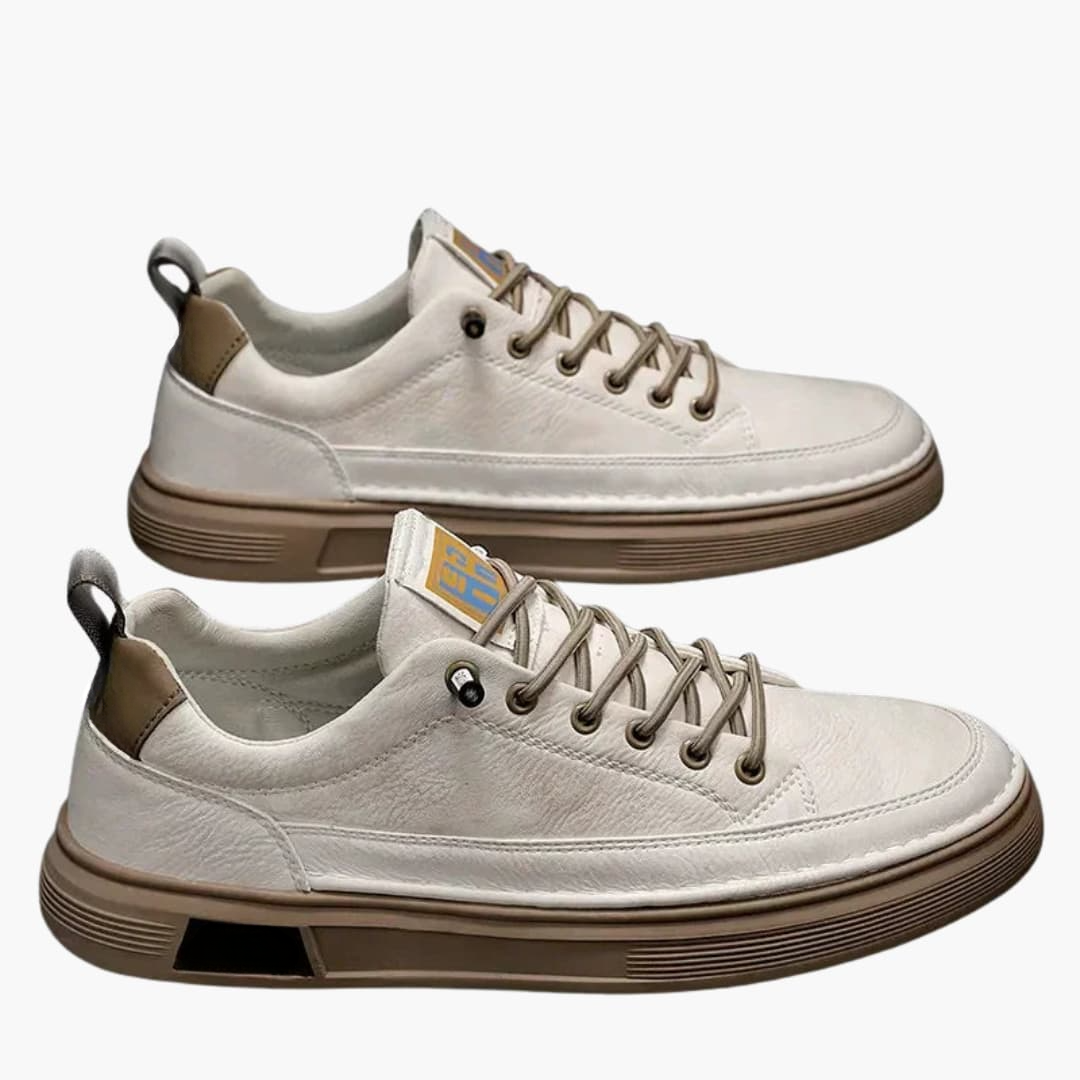 Baskets homme avec lacets et semelle profilée