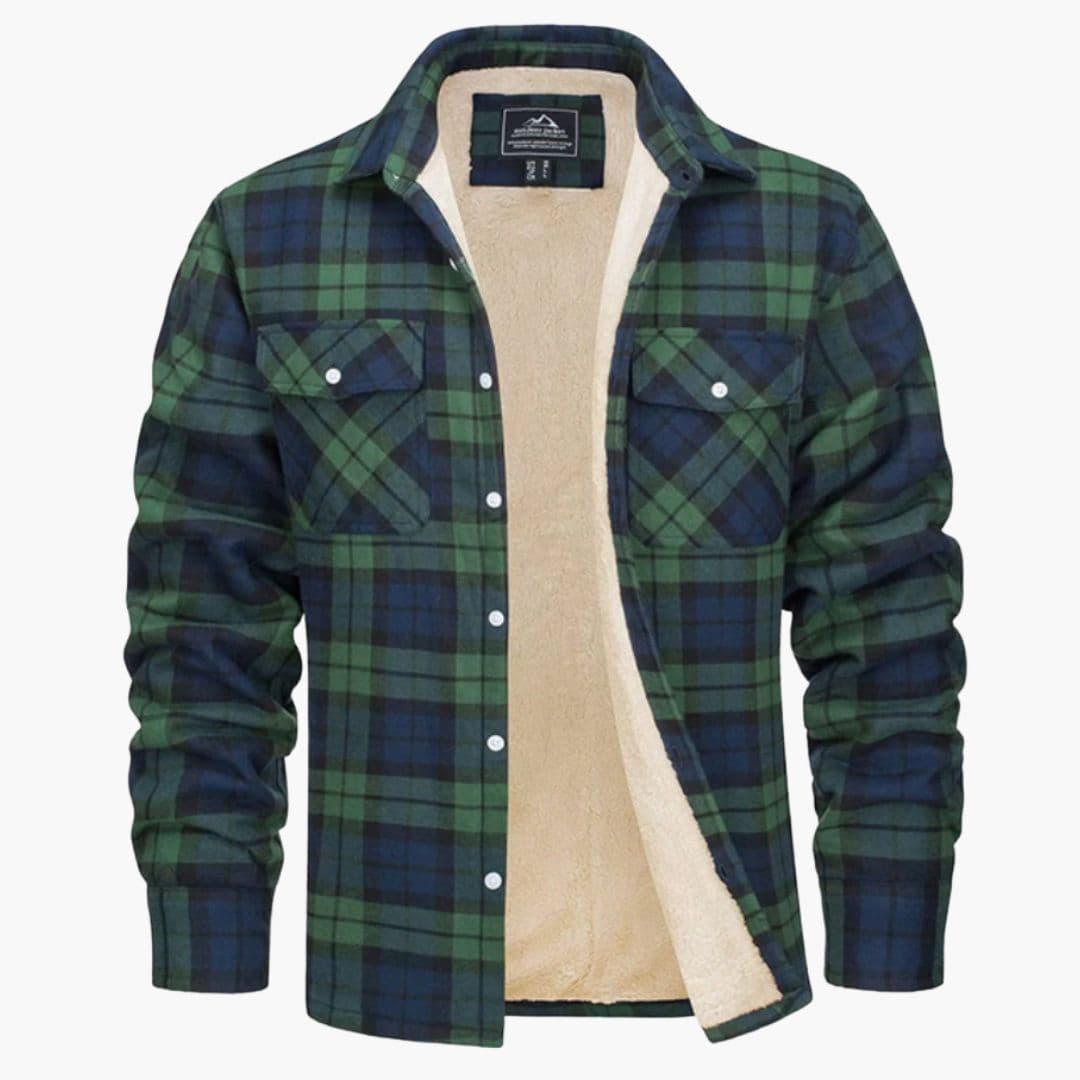 Sobrecamisa de homem às quadrículas