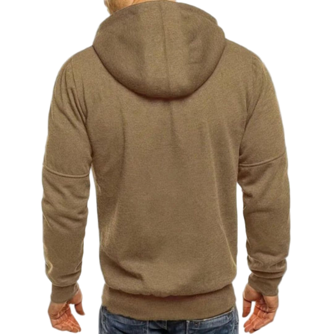 Sweat Zippé Homme à Capuche avec Poches Zippées
