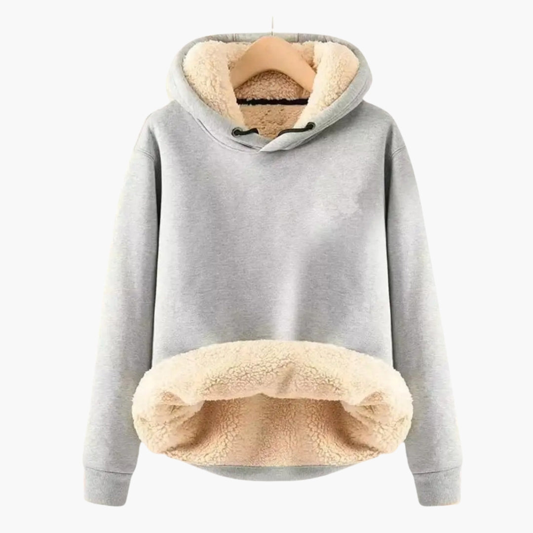 Women's Hoodie with Sherpa Lining