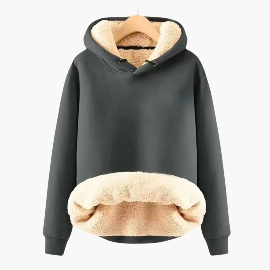 Women's Hoodie with Sherpa Lining