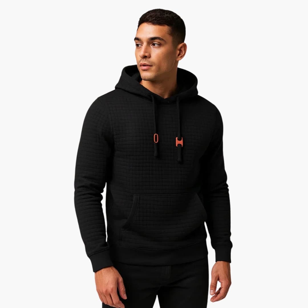 Sweat à Capuche Homme avec Texture Matelassée