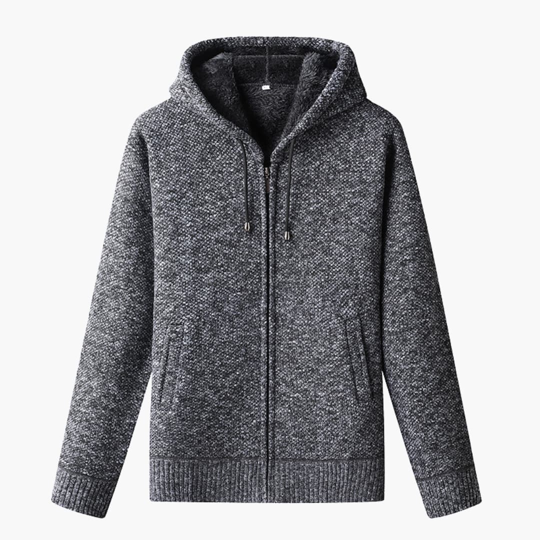 Sweat à capuche homme avec fermeture éclair