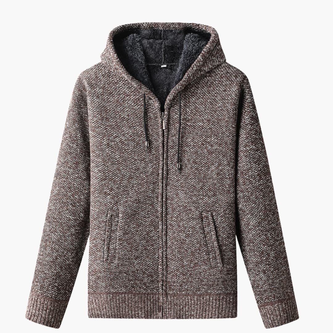 Sweat à capuche homme avec fermeture éclair