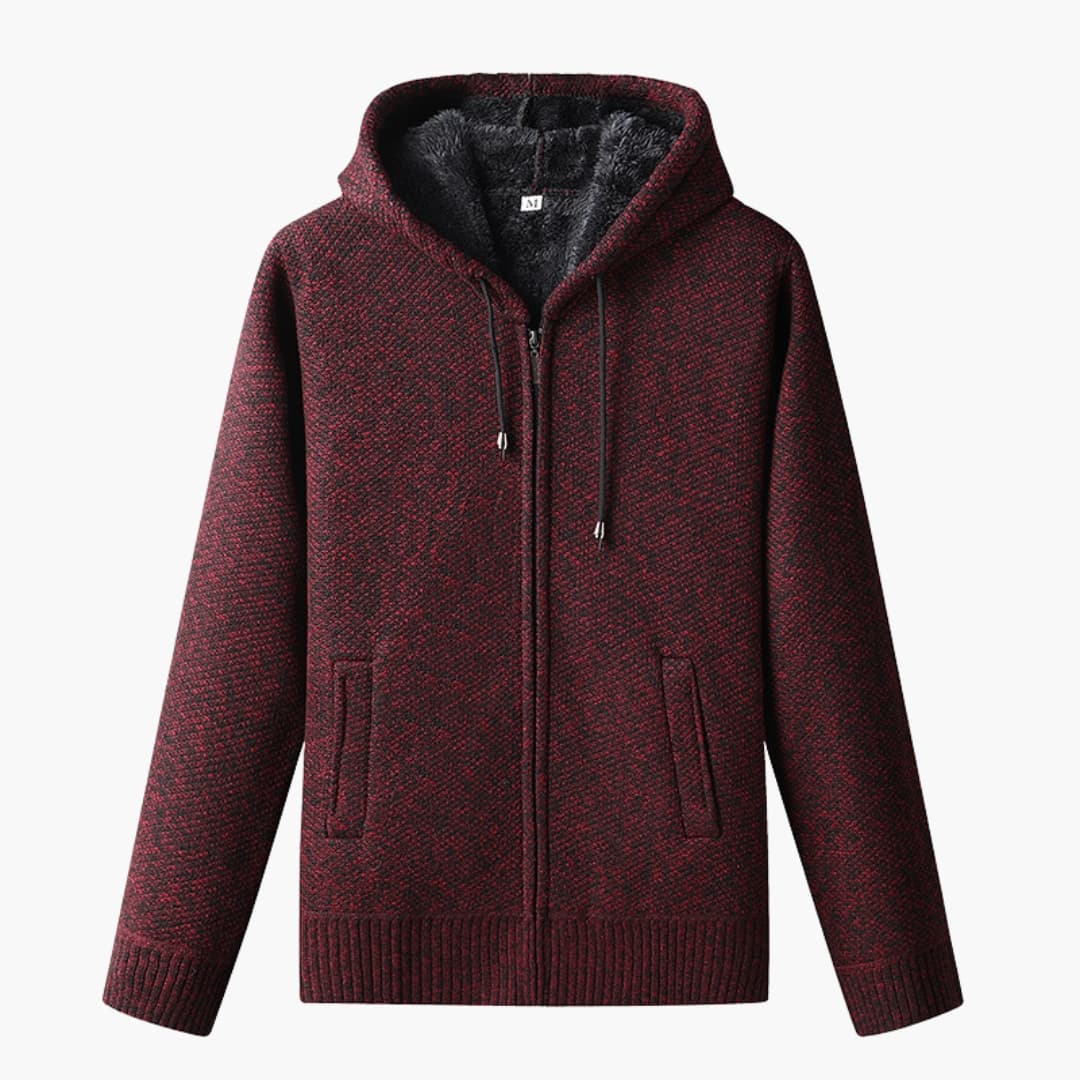 Sweat à capuche homme avec fermeture éclair