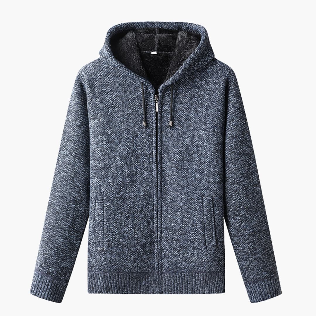 Sweat à capuche homme avec fermeture éclair