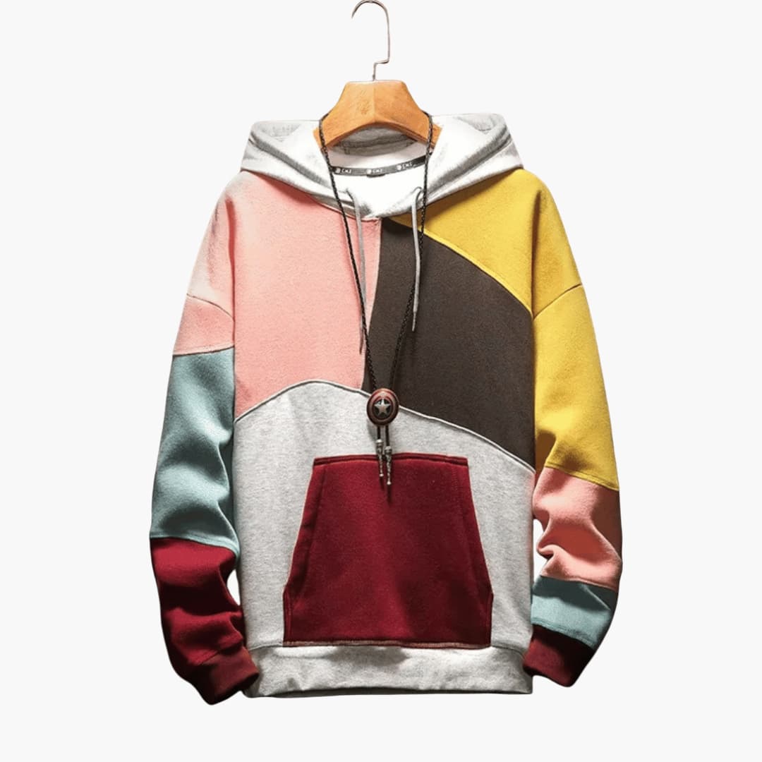 Sweat à capuche homme avec poche avant et manches longues