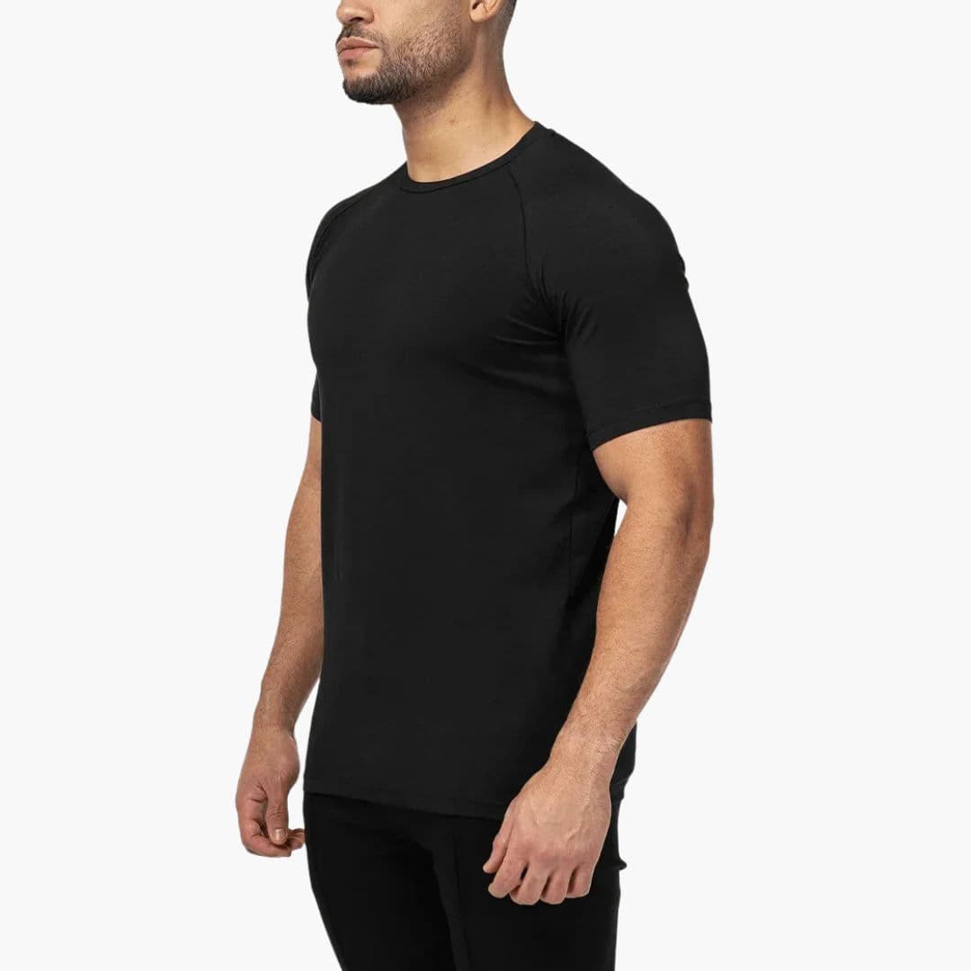T-shirt Homme à Col Rond et Manches Courtes