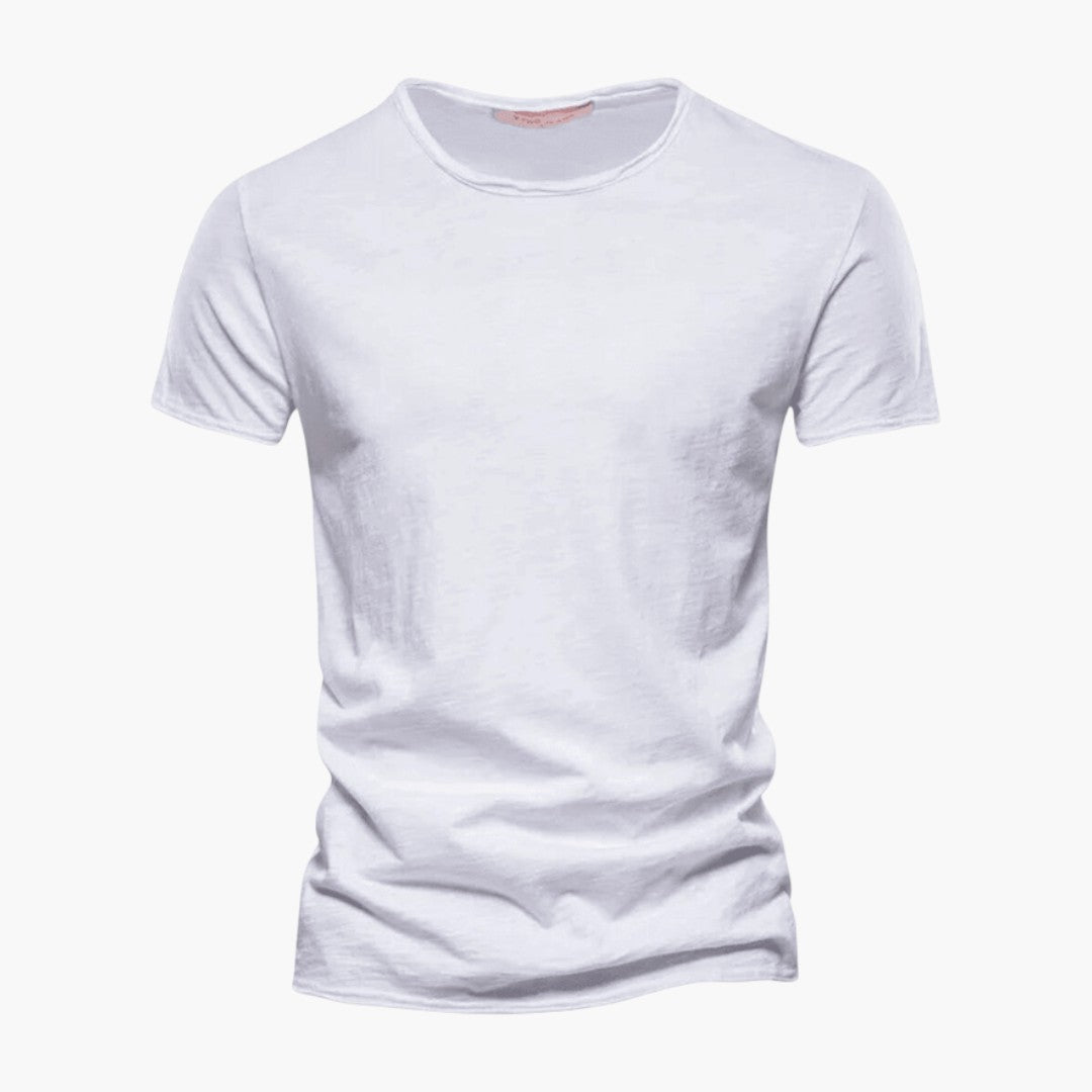 T shirt Homme avec Manches Courtes et Col Rond