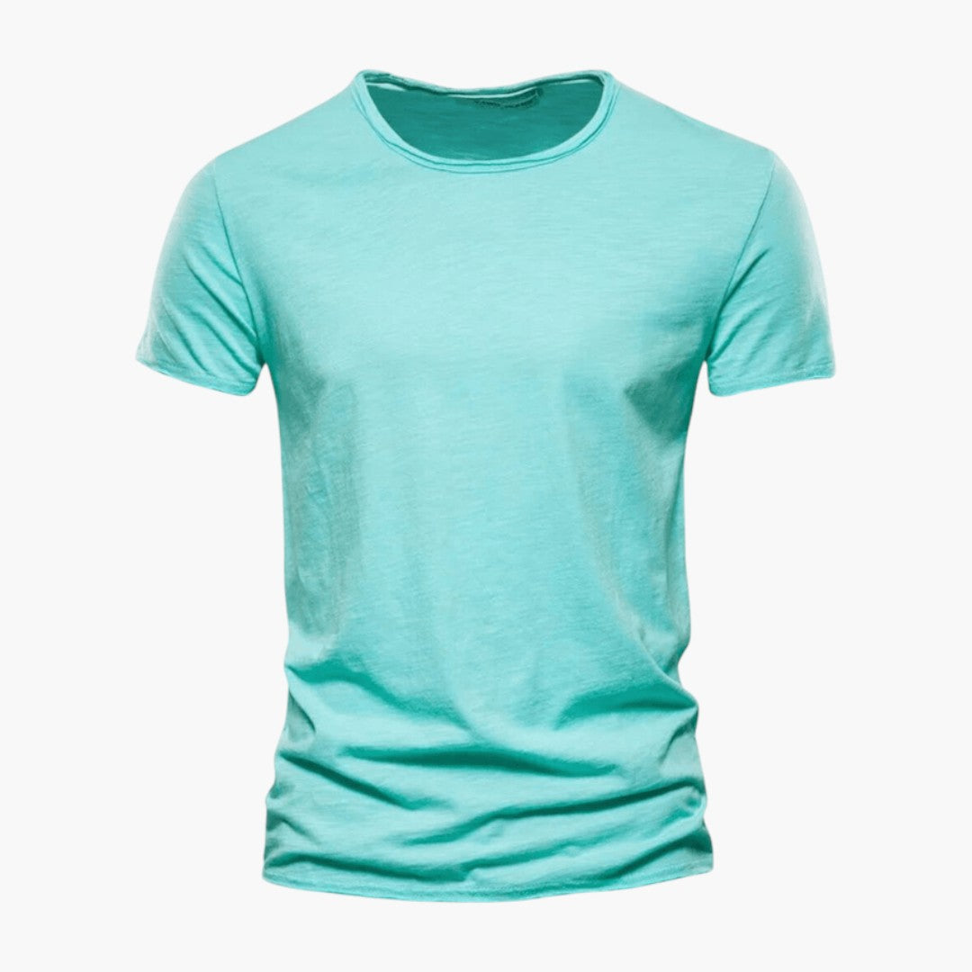 T shirt Homme avec Manches Courtes et Col Rond