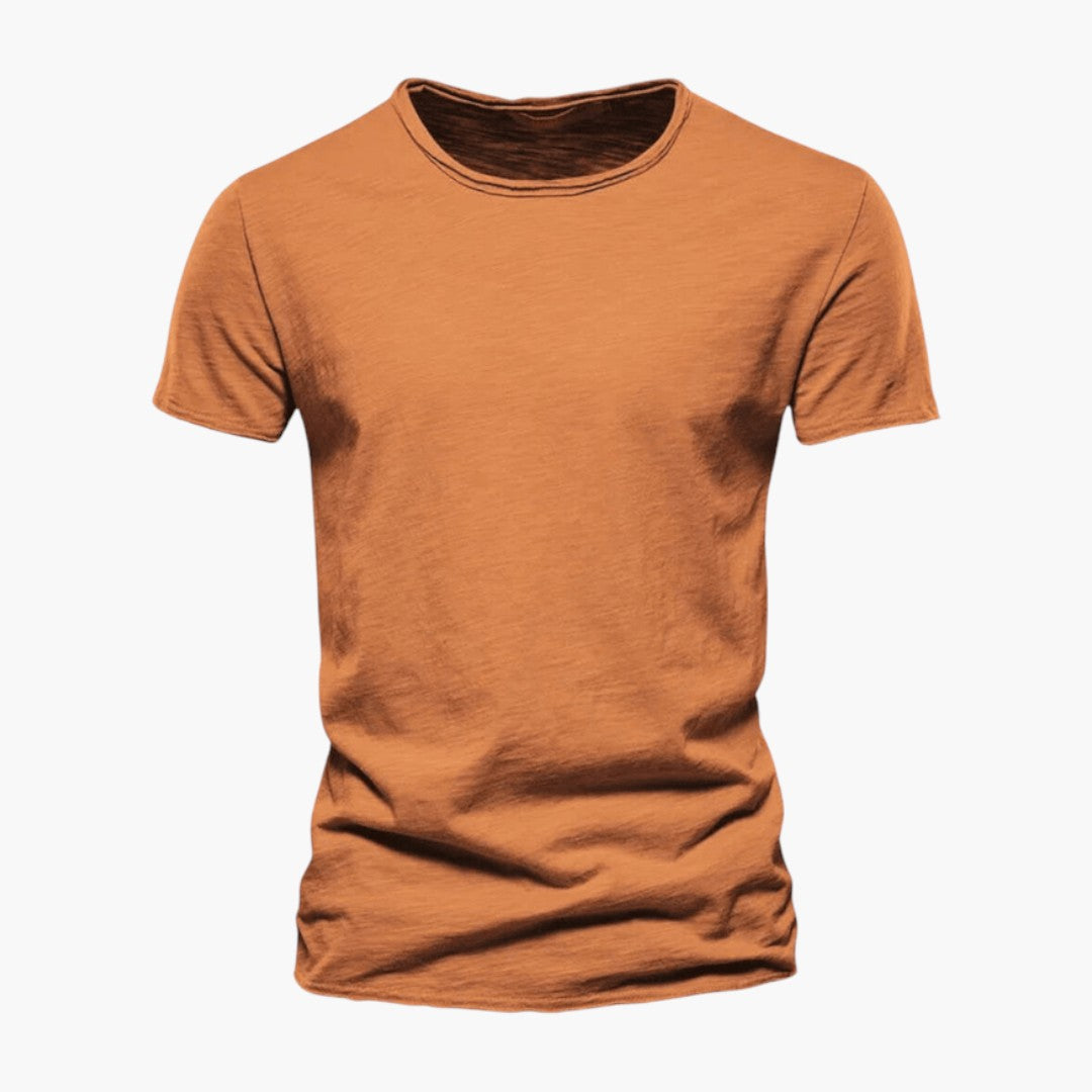 T shirt Homme avec Manches Courtes et Col Rond
