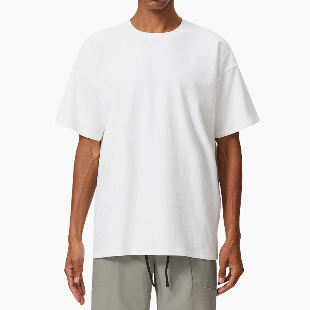 T-shirt homme avec col rond et manches courtes