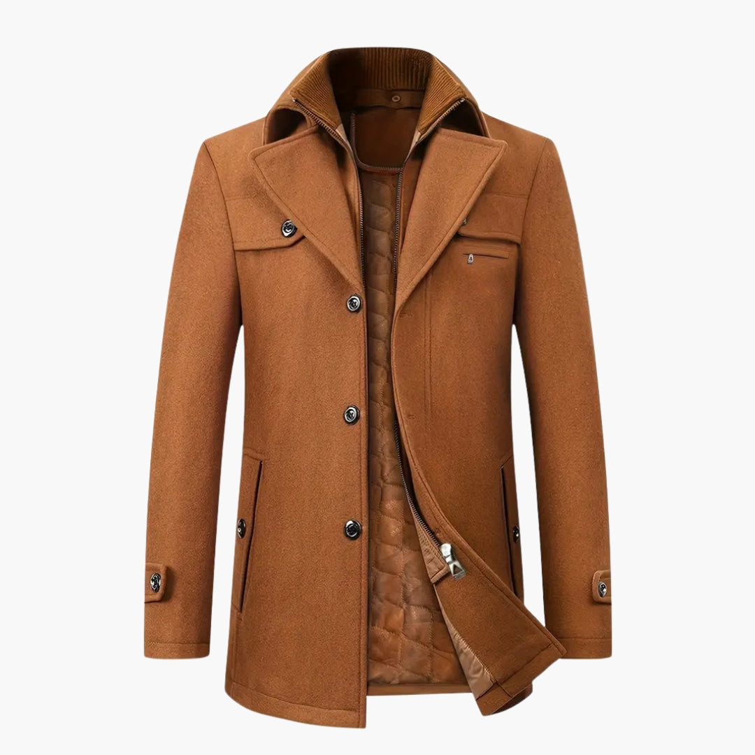 Trench coat pour homme avec boutons
